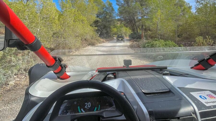 Albir: Buggy Tour Off-Road - The off-road section through trees and slopes