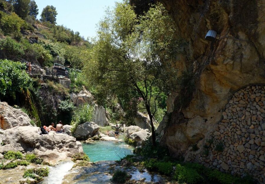 Algar Waterfalls Coach Trip - From Albir & Benidorm - Swimming in the cold mountain pools