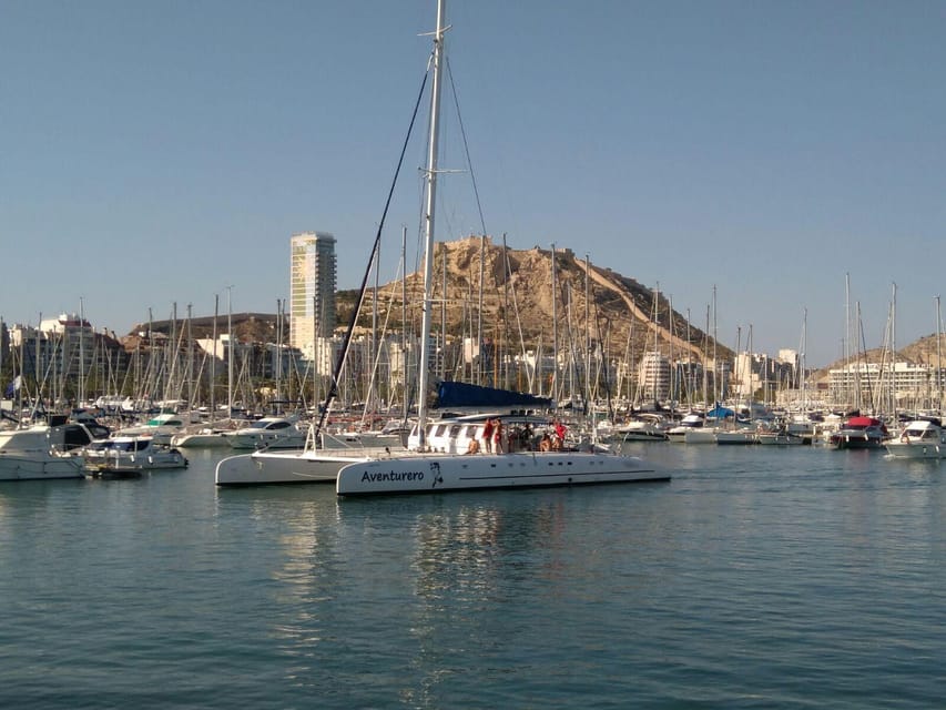 Alicante: 2-Hour Late Afternoon Catamaran Cruise - Key points to know before booking