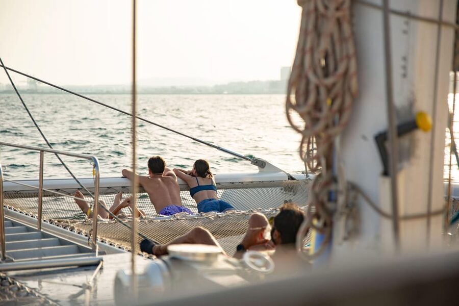 Alicante: 2-Hour Late Afternoon Catamaran Cruise - Leaving Alicante port for the open bay