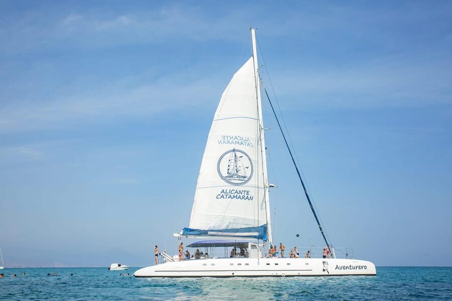 Alicante: 3-Hour Coastal Catamaran Cruise - Leaving Alicante port with the coastline ahead