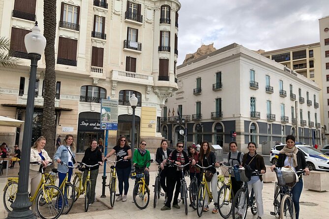 Alicante City & Beach Bike Tour - The Explanada’s red marble and wave-pattern promenade