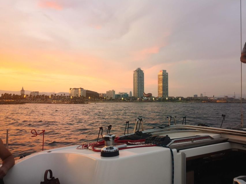 Barcelona: 2-Hour Sunset Sailboat Trip - Swimming From the Sailboat