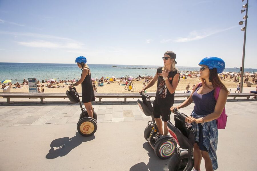 Barcelona: 3-Hour Segway Sightseeing Tour - The W Hotel view and the Olympic waterfront