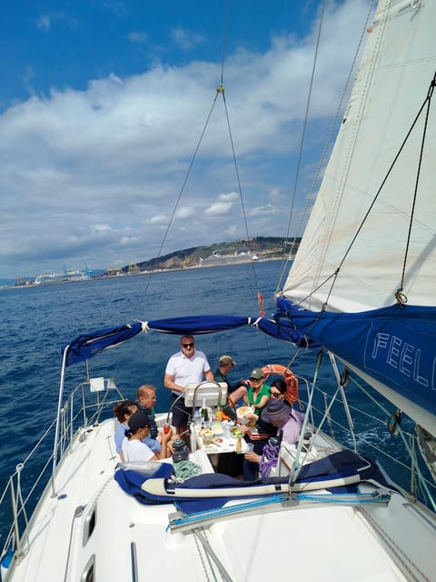 Barcelona Badalona : Sailboat Tour, Snacks, Drinks, Swimming - Sunset departures and the best time to go