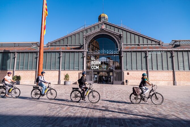 Barcelona Bike tour, Gaudí houses or beach bike or eBike tour - From Plaça de Sant Agustí Vell into the Gothic Quarter
