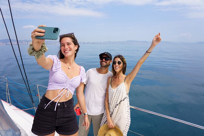 Barcelona Catamaran Cruise with Tapa & Drink Included - Seeing Barcelona from offshore
