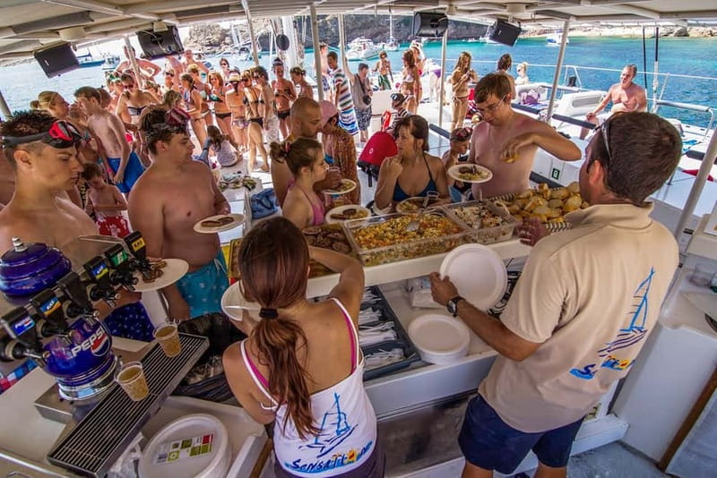 Barcelona: Catamaran Party Cruise with BBQ Meal - How much time do you really get?