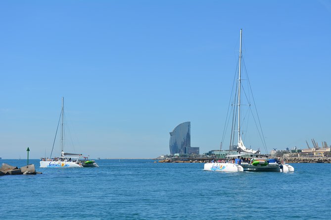 Barcelona Catamaran Party Tour For Young People - Barcelona’s coastline from the water