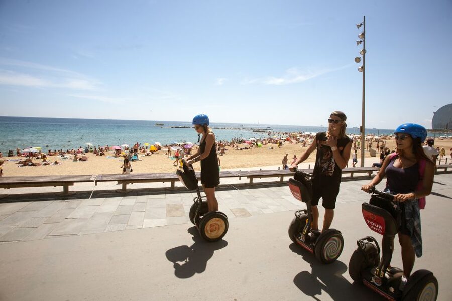 Barcelona: City Highlights Guided Segway Tour - Columbus Monument and the palm-lined route to the sea