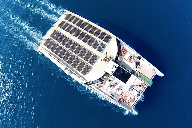 Barcelona City Tour Hop-On Hop-Off with Optional Boat - The catamaran: a pleasant extra with a narrow window