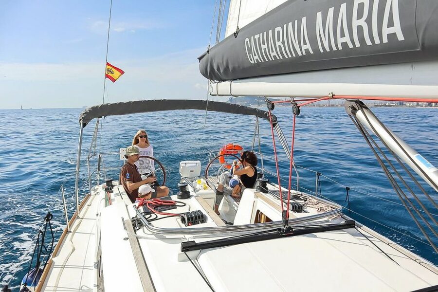 Barcelona: Coastline Boat Trip with Snacks and Cava - The first stretch, Barcelona from offshore