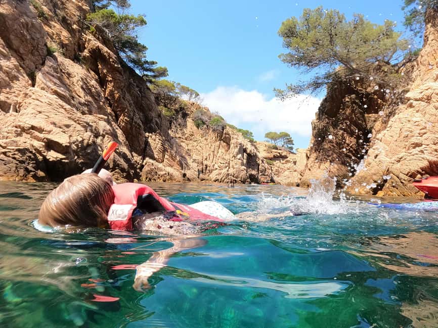 Barcelona: Costa Brava Kayak and Snorkel Tour with Lunch - S’Agaró’s rocky coves by kayak