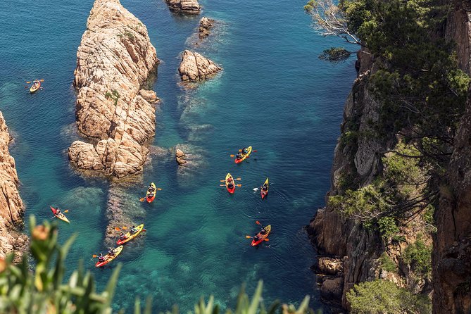 Barcelona Costa Brava Kayak, Snorkel & Cliff Jump Day Tour - San Pol Beach and the first paddle