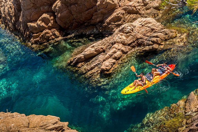 Barcelona Costa Brava Kayak, Snorkel & Cliff Jump Day Tour - Cliff jumping at three possible heights