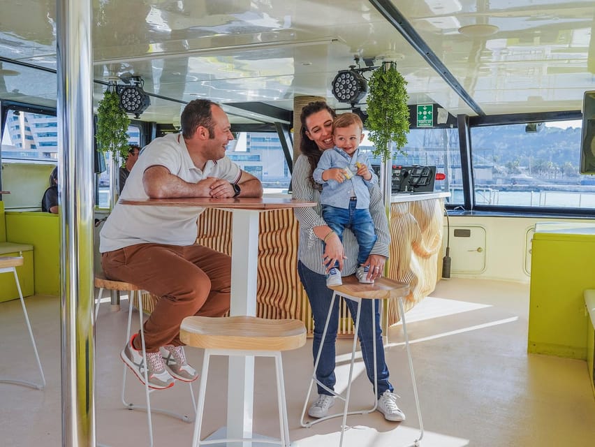 Barcelona: Daytime or Sunset Catamaran Cruise with Music - The bar and onboard comfort