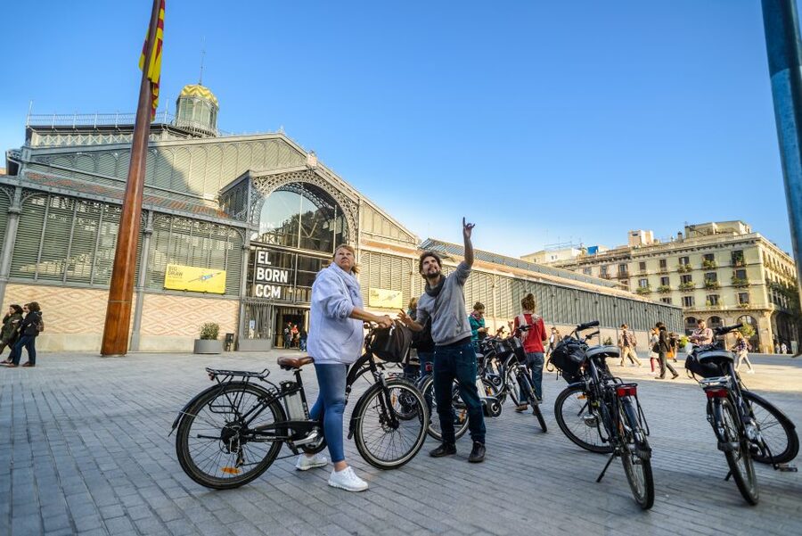 Barcelona eBike Tour with Wine and Tapas Experience - W Barcelona and the final waterfront views