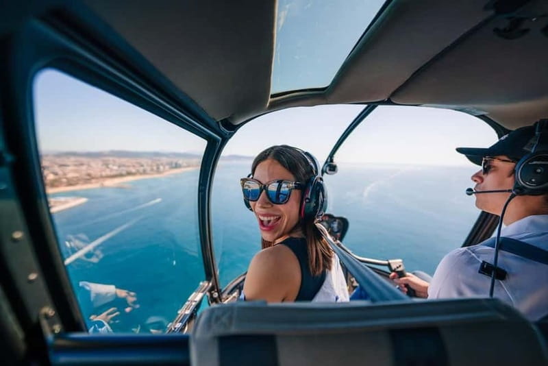 Barcelona: Helicopter Flight over Barcelona's Coastline - Barcelona’s medieval core from the air