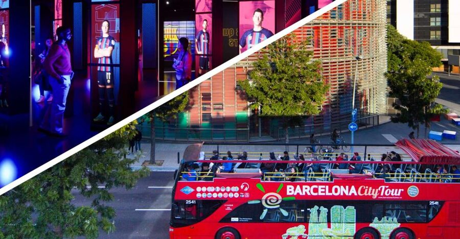 Barcelona Hop-On Hop-Off Bus and FC Barcelona Immersive Tour - Starting at Estació del Nord