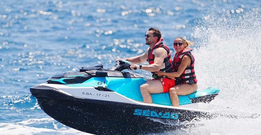 Barcelona: Jet Ski Rental (No License Needed) - Getting ready with a wetsuit and safety briefing