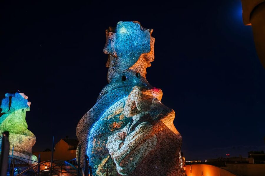Barcelona: La Pedrera Night Experience - The apartment, penthouse, and route upward