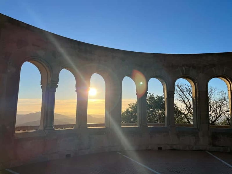 Barcelona: Montserrat Early Trip — Cable Car, Abbey & Hike - Riding the funicular into Montserrat National Park