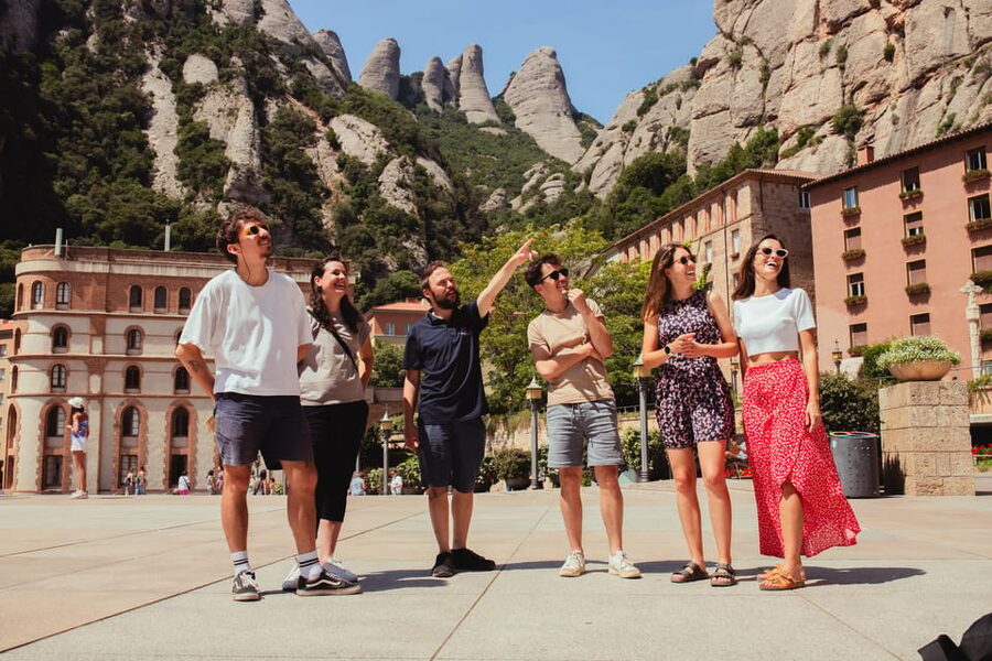 Barcelona: Montserrat with Winery, Lunch, and Train Options - Arriving at Montserrat Monastery