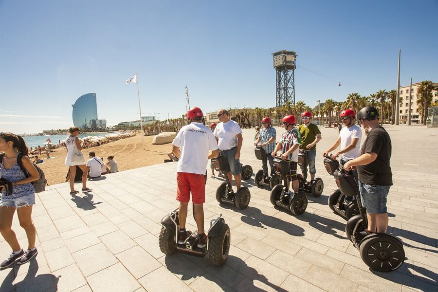 Barcelona: Old Town & Seafront Segway Tour - El Baluard de Migdia and the return west