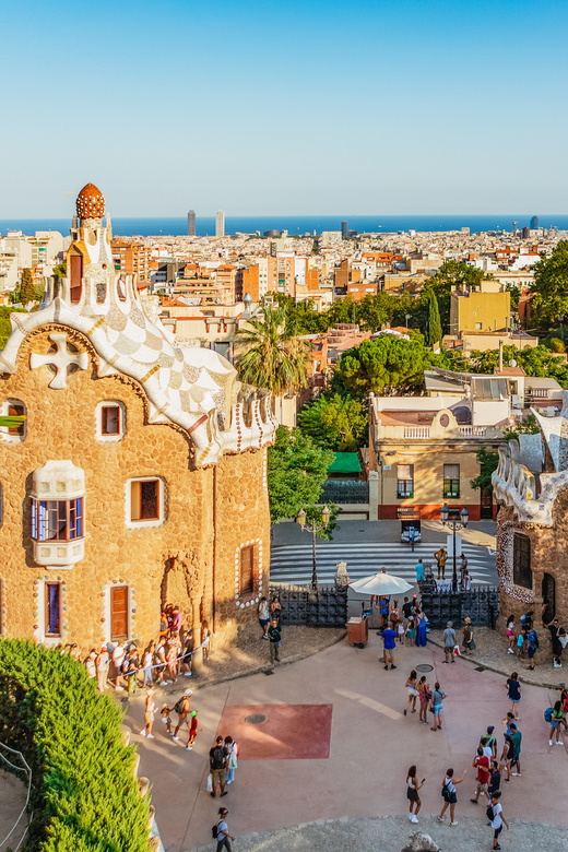 Barcelona: Park Güell Guided Tour & Priority Access - The main terrace and Barcelona views