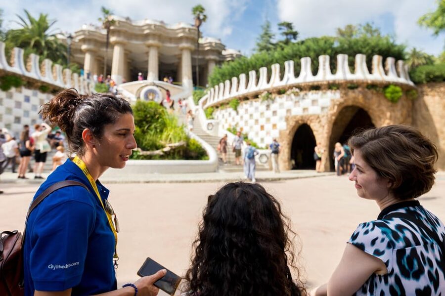Barcelona: Park Guell Guided Tour with Skip-the-Line Entry - The Serpentine Bench and the Monumental Zone