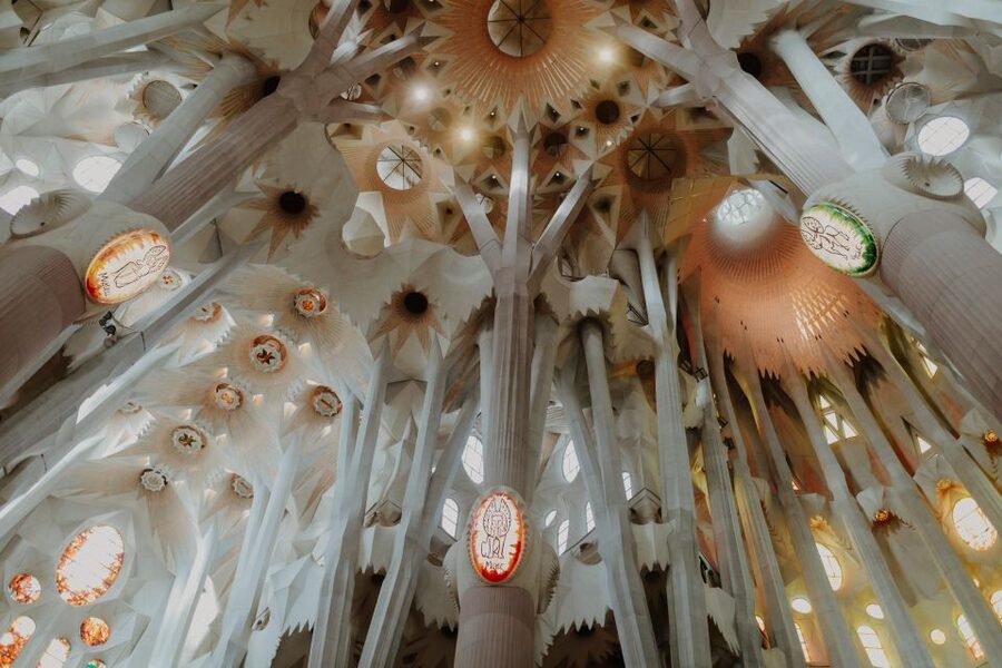 Barcelona: Sagrada Familia Fast Track Guided Tour - Inside the basilica: a forest of columns