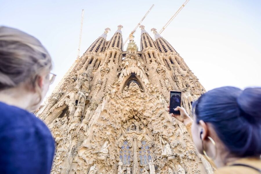 Barcelona: Sagrada Familia Tour with Optional Tower Access - Getting past the entrance and meeting your guide