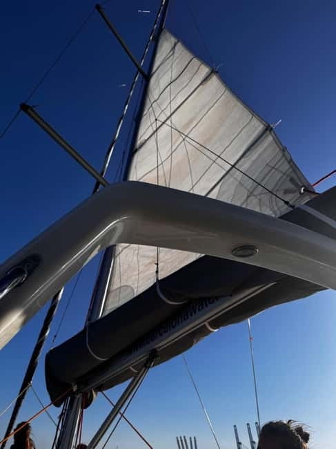 Barcelona: Sailing Tour with Tapas, Drinks and Swim Stop - The swim stop in the Mediterranean