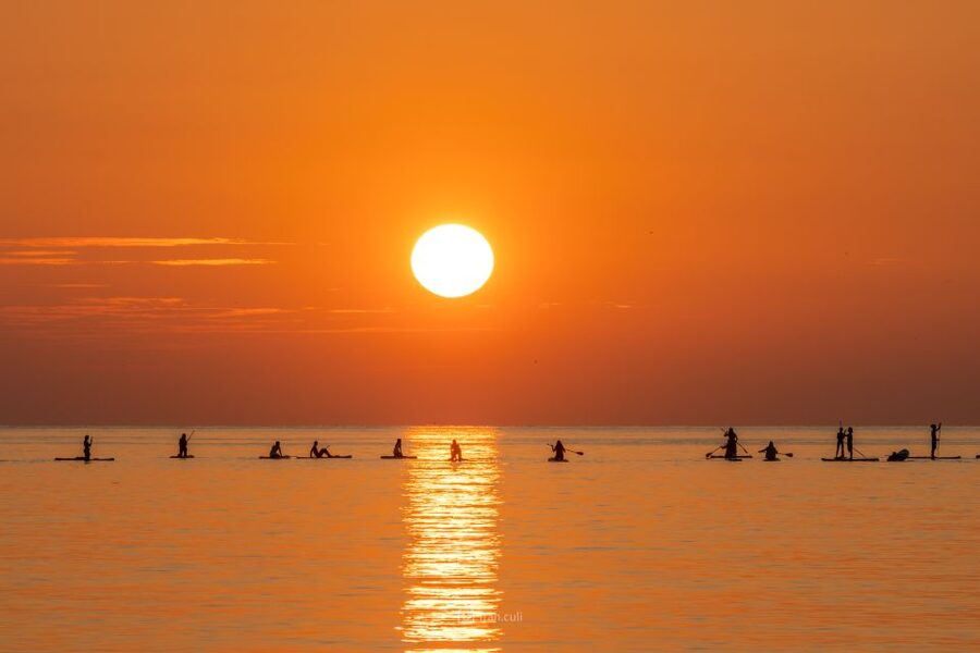 Barcelona: Sunrise Paddleboarding with Instructor and Photos - Ninety minutes on the water