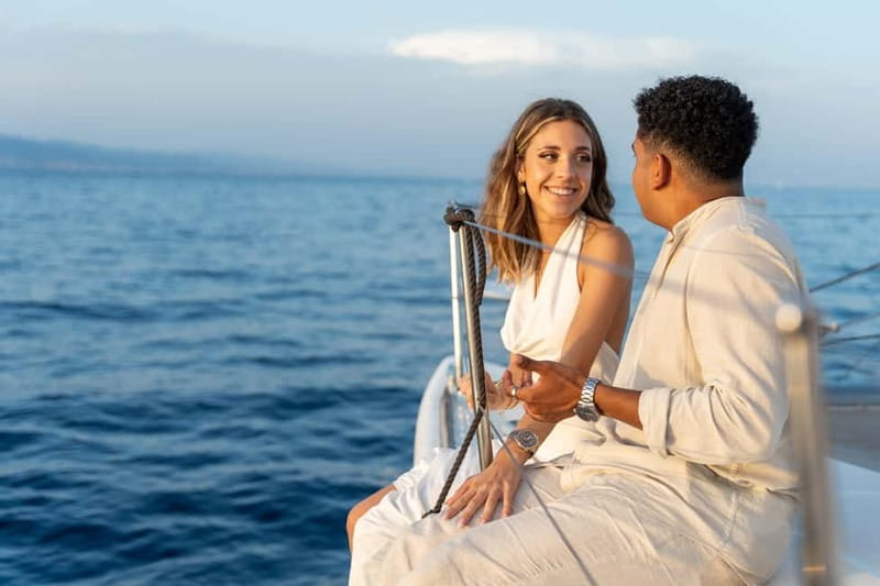 Barcelona: Sunset Catamaran Cruise with Wine and Tapa - Watching Barcelona’s coast at sunset