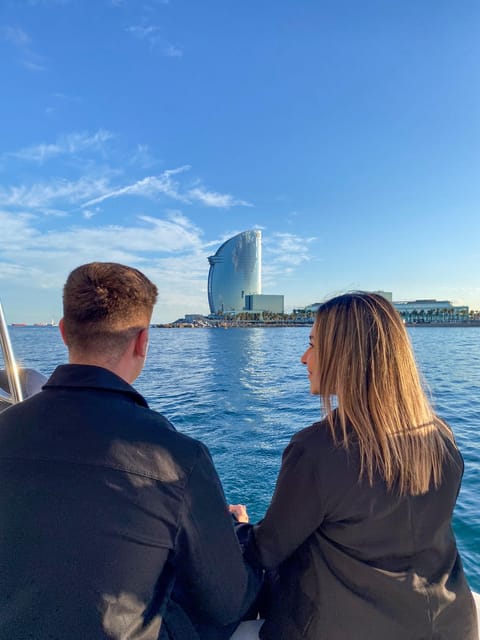 Barcelona: Sunset Catamaran Cruise with Wine and Tapa - Life on board: nets, sofas, and open views