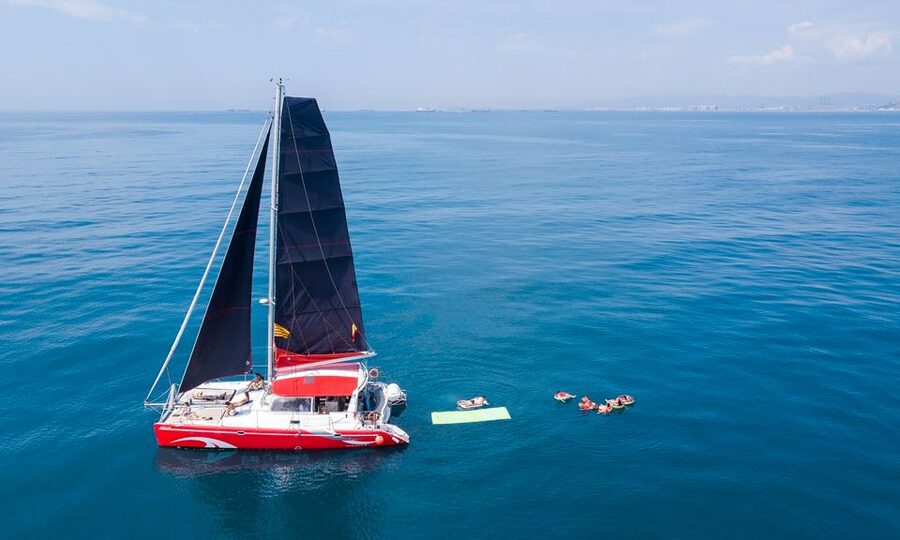Barcelona: Sunset or Day Catamaran Cruise with Tapa & Drink - What the two-hour sailing feels like