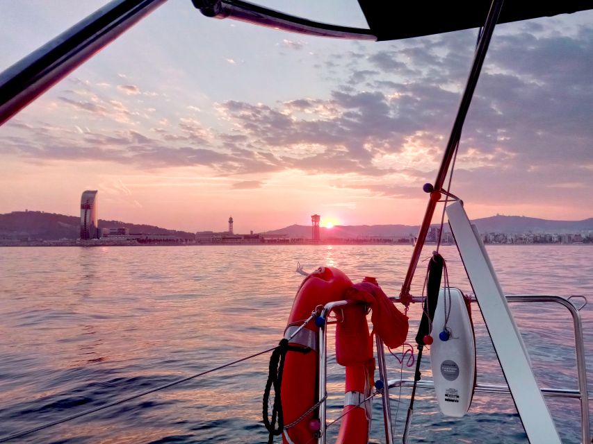 Barcelona: Sunset Sailing Tour with Open Bar & Snacks - Port Vell, open water, and the evening light