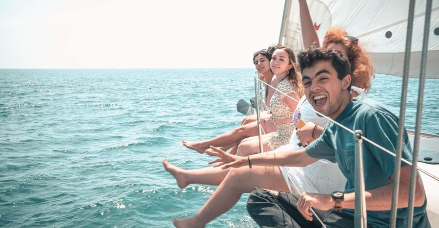 Barcelona: Two-Hour Midday or Sunset Sailing Cruise - Three or four miles offshore