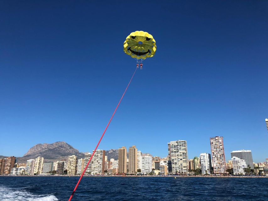 Benidorm: Parasailing Boat Trip with Costa Blanca Views - Ten minutes above the Costa Blanca
