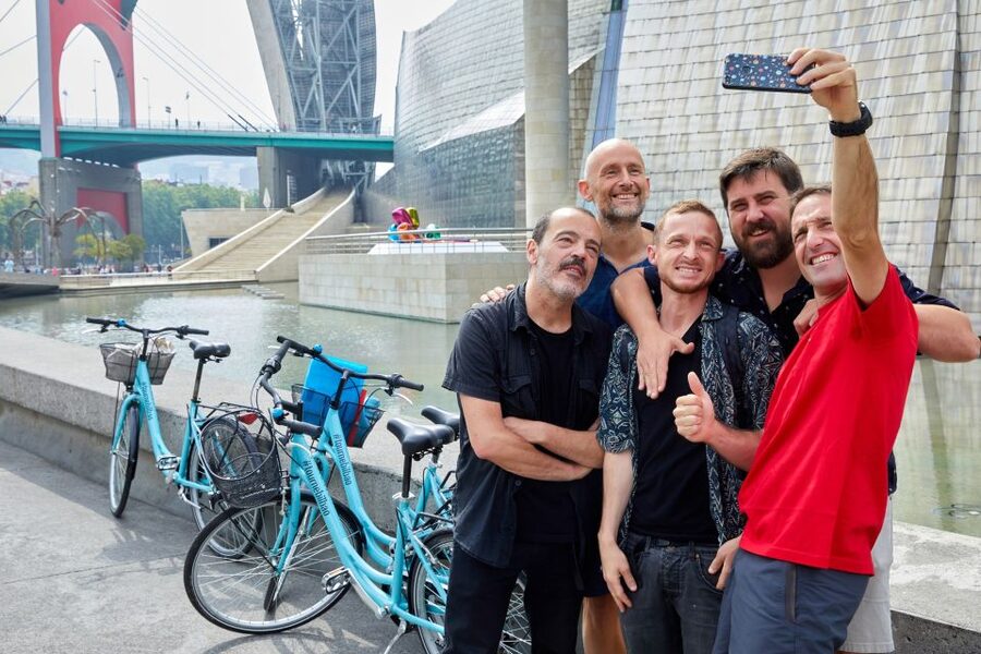 Bilbao: Guided Highlights Small Group or Private E-Bike Tour - Zubizuri Bridge and Bilbao’s modern face