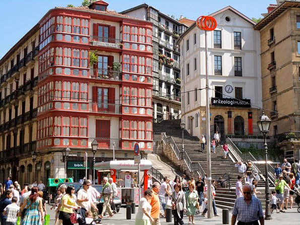 Bilbao Historical Small Group Tour - Starting beneath the Arriaga Theater