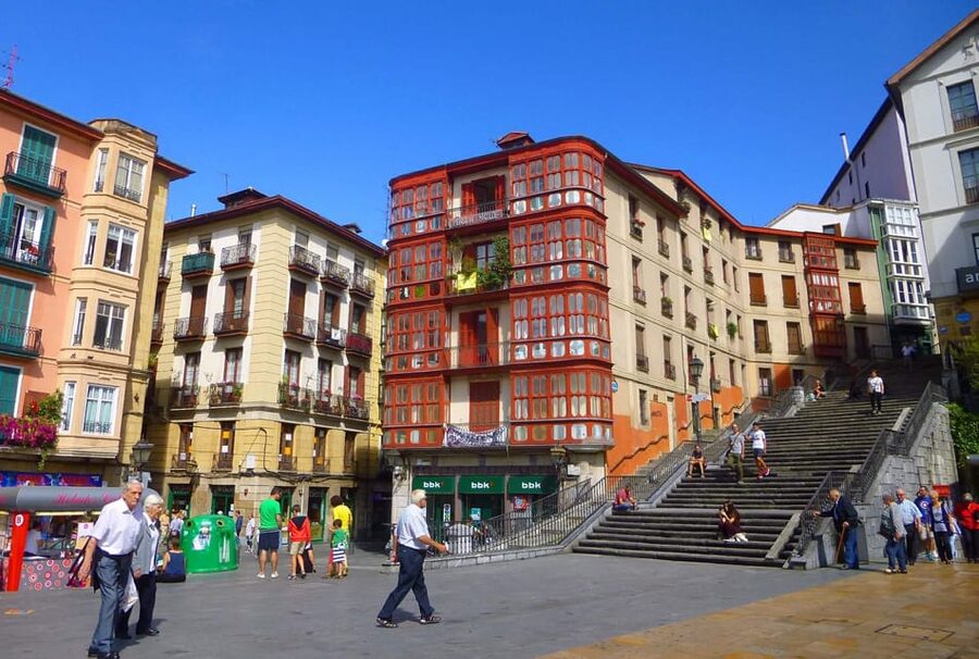 Bilbao old town walking tour - Plaza Nueva gives you the old town’s center