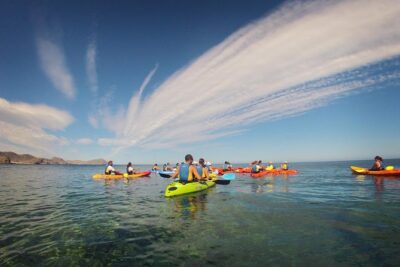 Cabo de Gata Active. Guided kayak and snorkel route through coves of the Natural Park