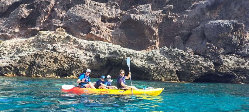 Cabo de Gata: Kayak & Snorkel Excursion in Natural Park - La Almadraba de Monteleva and the first swim