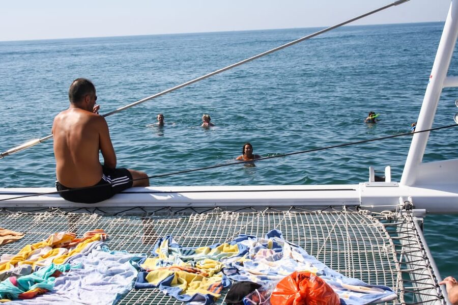 Cambrils: Costa Daurada Sail Catamaran Cruise - Drinks on deck, from cava to sangria