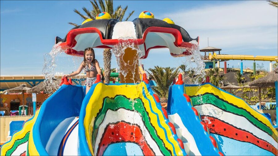 Corralejo: Acua Water Park Entry Ticket - Rings, the lazy river, and the jumping platform
