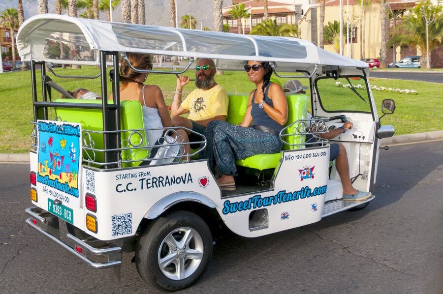 Costa Adeje: Double Tuk Tuk Tour - The climb toward Caldera del Rey