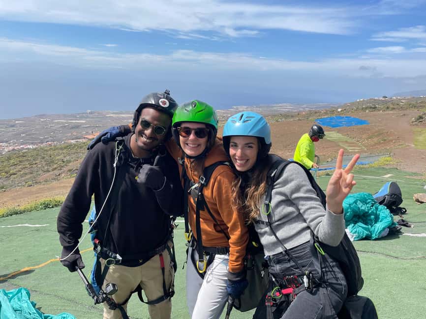 Costa Adeje: Tandem Paragliding Flight - The Five-Minute Safety Briefing at Playa de la Enramada