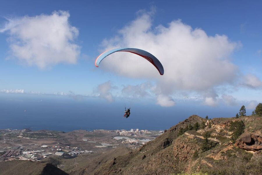 Costa Adeje: Tandem Paragliding Flight - The Van Ride to the 700-Meter Launch Site